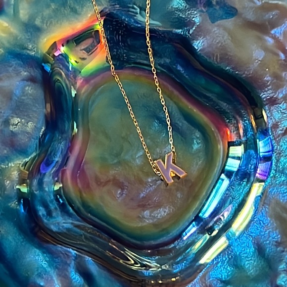 Letter K Necklace - Picture 2 of 3